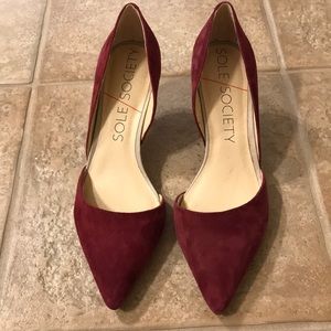 Sole Society Burgundy Pumps